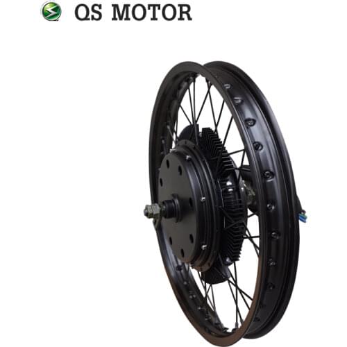 QSMOTOR 18x1.85inch E-Bike Spoke Hub Motor 205 50H V3/V3I/V3TI With Moped Motorcycle Wheel Rim Laced