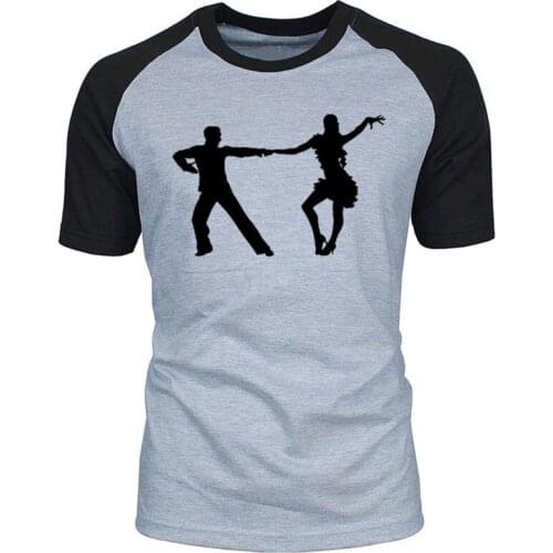 Latin Dancers Dancing Printing O-neck 100% Cotton Tshirt Girl & Man Dance Tee Casual Loose Size New Summer Fashion Mens T Shirt