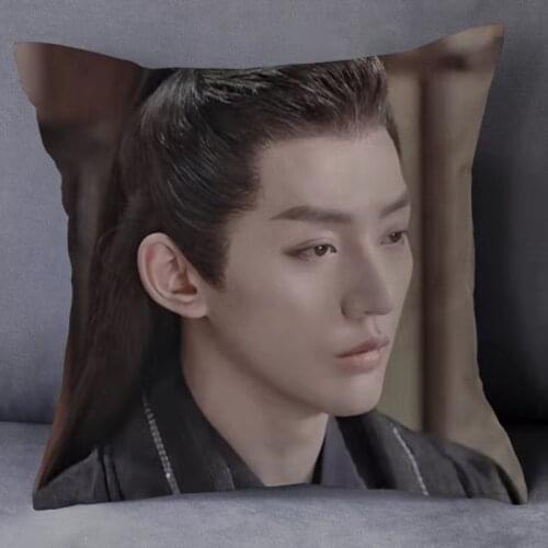 TV Series Meet The Dragon Deng Wei Same Style Pillowcase Star Series Cushion Cover Home Decor Throw Covers Idol Souvenir Gift