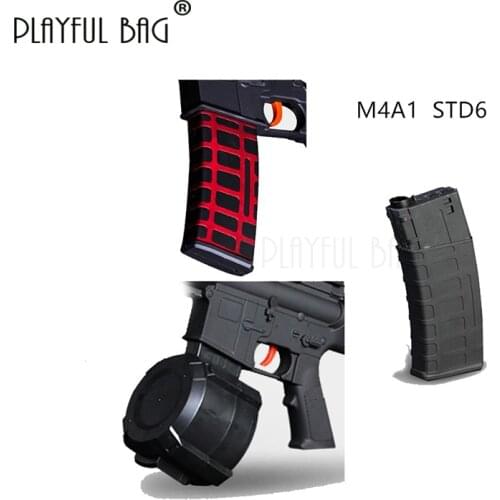 Outdoor sports tactics DIY hobby CS competitive equipment accessories M4A1 STD6 original factory magazine drum gel ball gun ID10