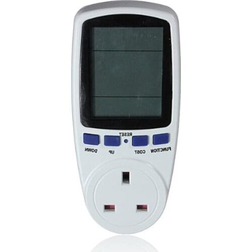 Smart home UK Plug Digital Voltage Power Meter Digital LCD Energy Meter British Socket Energy Monitor Analyzer Socket