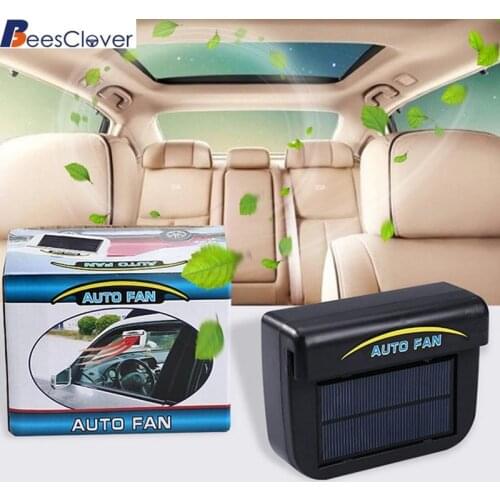 0.8W Solar Sun Power Car Window Auto Air Vent Cool Fan Cooler Energy Saving Ventilation System Radiator Exhaust Heat Auto Fan