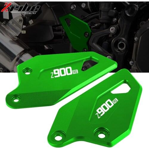 Motorcycle Rear Brake Master Cylinder Guard Cover For Kawasaki Z900RS Cafe 2017-2021 CNC Aluminum Heel Protective Cover Guard