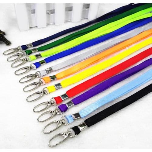 10Pcs Name Card Key Lanyard Metal Clasp Clip Anti-loss Neck Hanging Strap Holder Metal Clasp Clip Anti Loss Key Holder