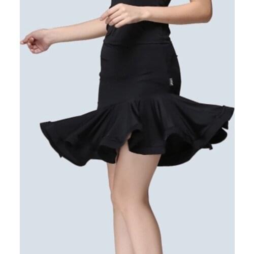 Ballroom Woman Latin Dance Skirt Tango Costume Rumba Samba Dance Skirt for Women Latin Training Dress Irregular Dancing Wear
