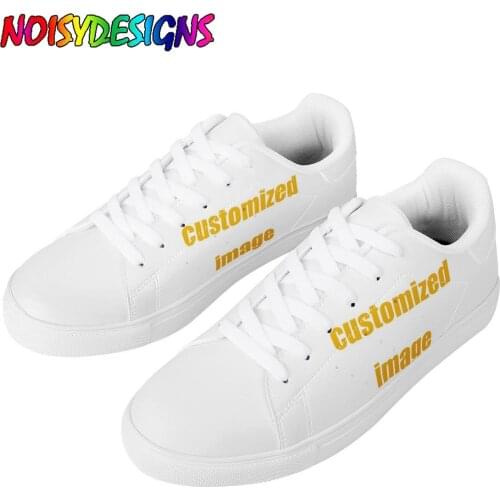 NOISYDESIGNS Custom Printed Women Casual Shoes Fashion Walking Flat Shoes Woman White Black Sneakers 2021 Feminino Female Shoes