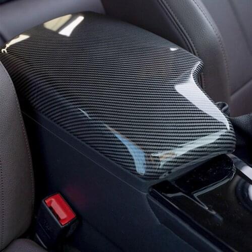 1pcs Carbon Fiber Center Console Armrest Storage Box Protection Cover Trim for BMW 3/4 Series F30 F32 F35 320i 3GT 2013-2019