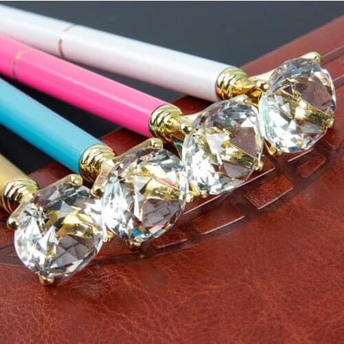 1Pcs Cute Crystal Ballpoint Pen Creative Diamond Pens for Writing Office School Stationery Supplies