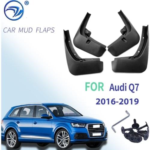 4 PCS For Audi Q7 2016 2017 2018 S Line Front Rear Car Mudflap Fender Mud Guard Flaps Splash Flap Mudguards Accessories