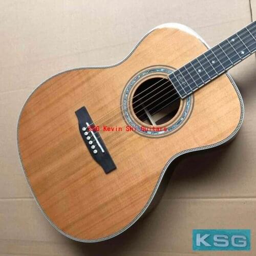 Red pine top 00042 acoustic guitar cedar top 000-42 acoustic electric guitar free shipping eric C signature acoustic guitar