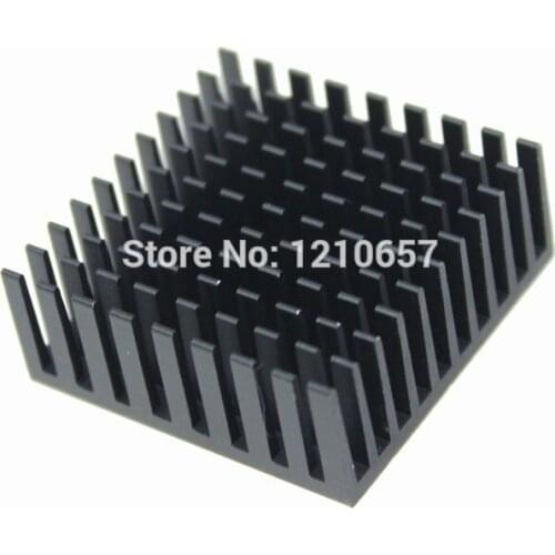 1pieces lot 35x35x14mm Aluminum Black Heat Sink For Electronic Computer