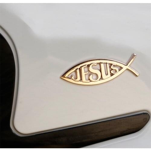 Car Styling 3D Metal Jesus Racing Car Badge rear Emblem tail sticker for Toyota CROWN REIZ COROLLA Camry Decoration Accessories
