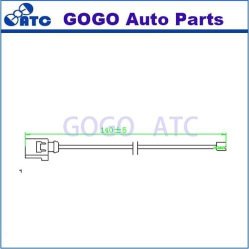 500 pcs L=140mm Brake pad wear Sensor FOR Porsche CAYENNE; VW TOUAREG (7P5) OEM 7P0907637C