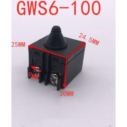 AC220V Angle Grinder Switch Replacement For Bosch GWS6-100 Good Power Tools Spare Parts Accessories