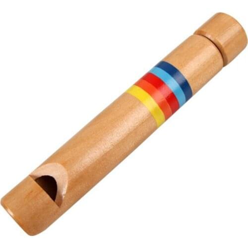 Baby Wooden Toy Small Drawing Whistles Diacritical Sliding Piccolo Toys Kids Educational Music Toys Children Classic Musical Toy