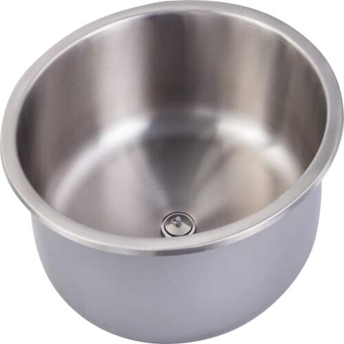 Ф450*160mm Stainless Steel Round Sink GR-509 RV Caravan Camper Boat