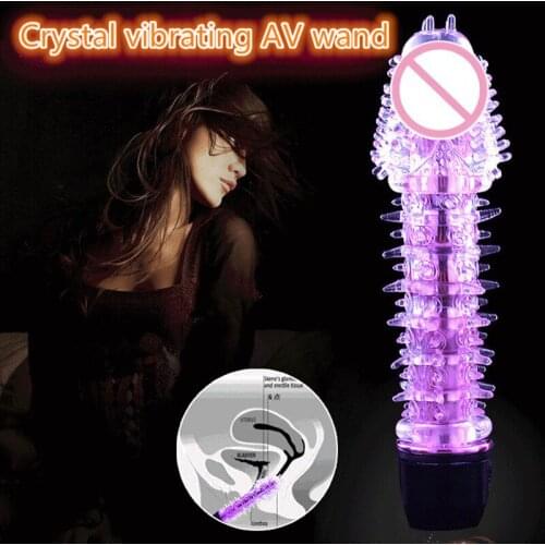 Dragon stick Crystal jelly Dildo mini AV wand vibrator sex toy massage female masturbation devices Drop shipping