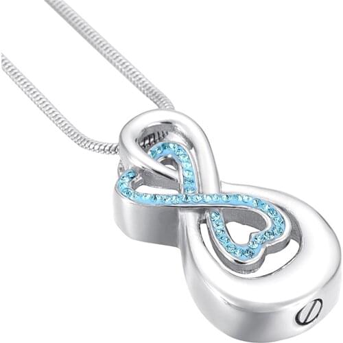 Foreverlove Memorial Jewelry Love You Infinity Cremation Urn Necklace Jewelry For Women