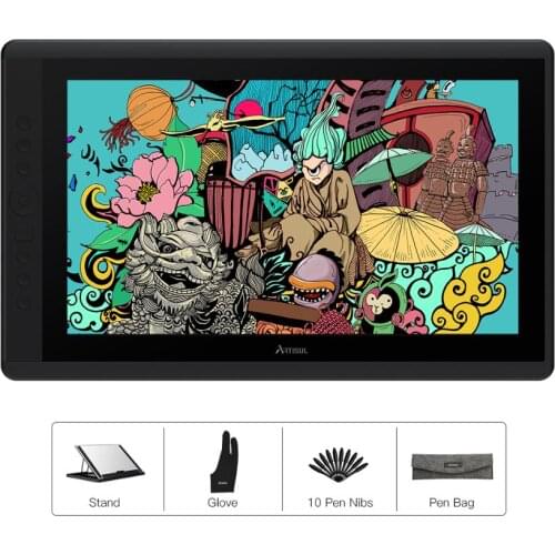 Artisul D16 Battery-Free Graphics Tablet IPS Pen Display Monitor 15.6 inch 8192 Levels