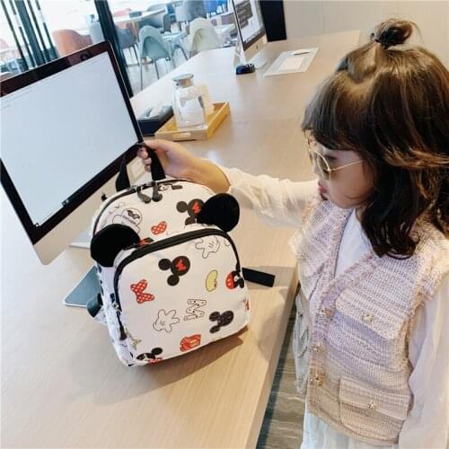 KDisney Explosive Fashion Cartoon Mickey Mouse School Bag Shoulder Bag