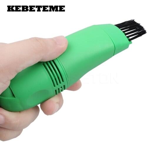 KEBETEME 1pcs Keyboard Cleaner USB Mini Vacuum Dust Machine For Computer Laptop PC