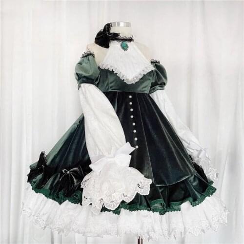 Anime Game Girls Frontline G11 Courage Rabbit Lolita Dress Party Outfit Cosplay Costume Halloween Women Free Shipping 2021 New