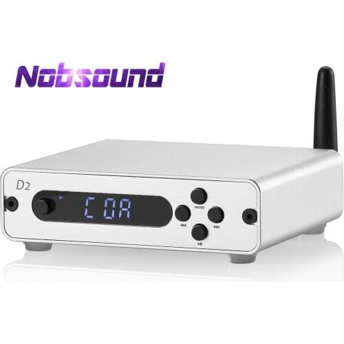 Nobsound HiFi Bluetooth 5.0 USB/COAX/OPT Digital to Analog Converter Stereo Audio Receiver Headphone Amplifier DSD256