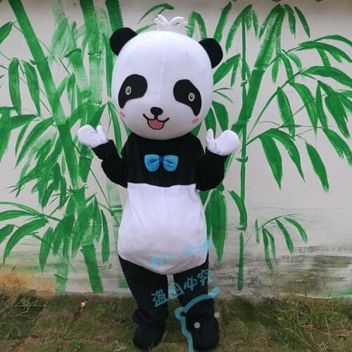 New Version Chinese Giant Panda Mascot Costume Christmas Cosplay Mascot Costume