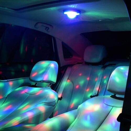 USB Rechargeable Car Interior Reading Light Trunk Cargo Area Atmosphere Light Multifunctional Upgraded Push-in Night Light