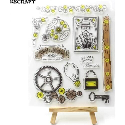 KSCRAFT Memories Transparent Clear Silicone Stamp/Seal for DIY scrapbooking/photo album Decorative clear stamp sheets 06