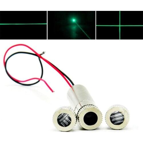 10mW 515nm 520nm Green Dot Line Cross Focusable Laser Diode Module Indoor Outdoor LED Light