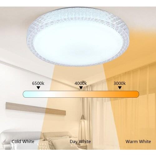 12W 18W 24W 48W Ultra Thin LED Ceiling Light 3 Colors Changing LED Ceiling Lamp For Foyer Bedroom Bathroom Dining Room 220V