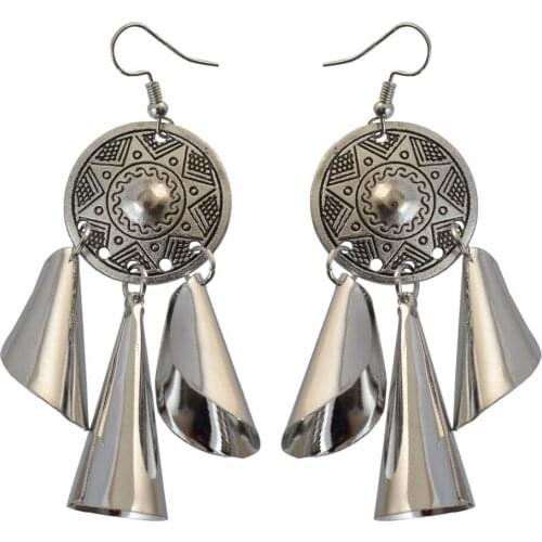 4 Styles Afghan Bohemian Big Geometric Drop Earrings For Women Butterfly Star Shape Earring Turkish Tribal Jewelry