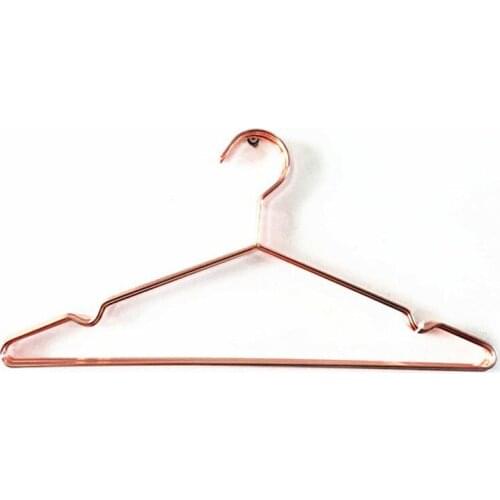 50pcs Fashion Rose Gold Hangers For Clothes Antiskid Drying Storage Organizer Rack Adult And Children Hanger 40cm