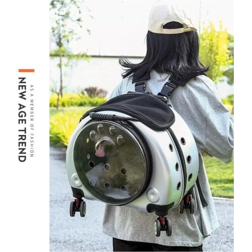 Pet Trolley Case Dog Backpack Carry Cart Outdoor Breathable Backpack for Pet Travel Portable Dog Bag Outdoor Travel Pets Carrier