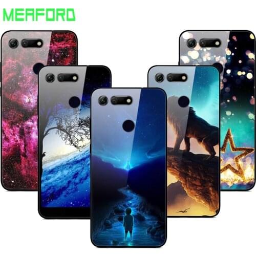 For Huawei Honor View 20 Case Honor 20 Tempered Glass Space Cover Glass Back Case for Huawei Honor 20 lite Honor20 Pro View 20