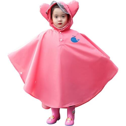 Kids Raincoat Jackets Kids Cartoon Raincoat Cute Cartoon Rain Poncho Toddler Light Outwear for Rain For Kid LBShipping