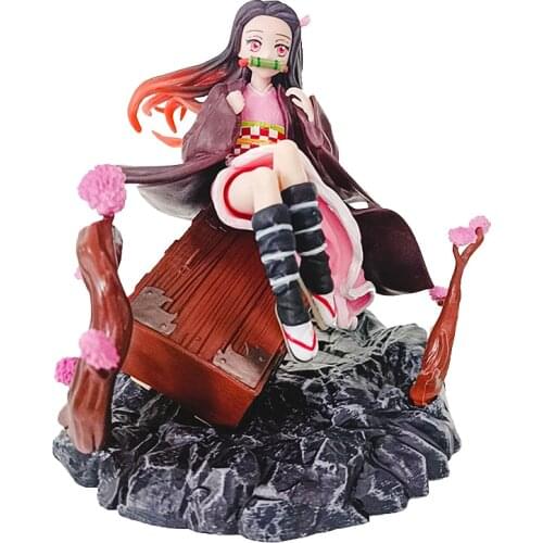 Demon Slayer GK Kamado Nezuko Anime Action Figure Model 18CM PVC Lovely Girl Statue Collection Toy Desktop Decoration Figma