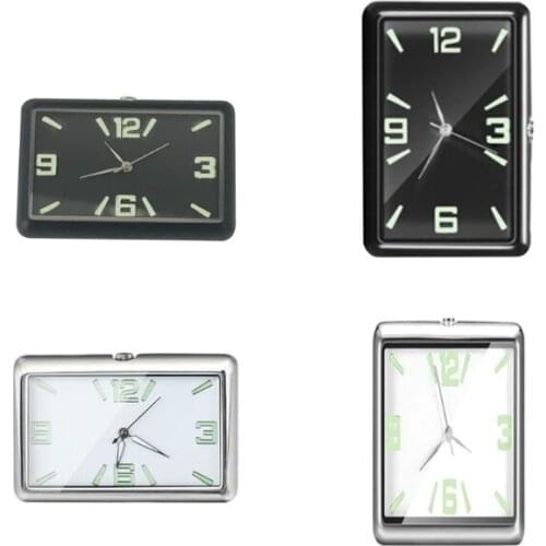 G99F Car Dashboard Mini Clocks Automotive Car Clocks Refit Interior Luminous Electronic Quartz Watch Ornaments Refit Interior