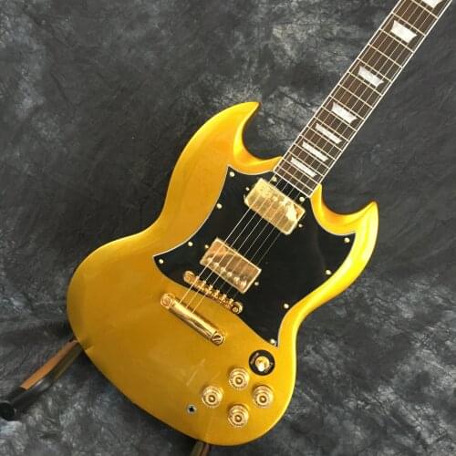China OEM Factory New gold SG Electric Guitar mahogany wood body and neck guitar