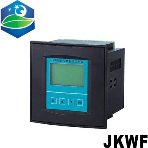 JKWF Split phase power factor correction controller 12 step LCD current voltage power factor currently power reactive