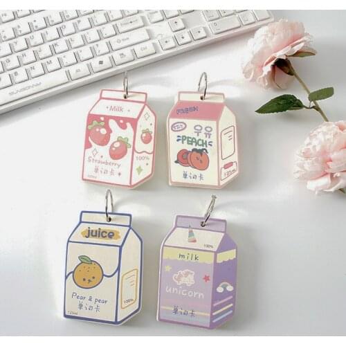 Sharkbang New Arrival Milk Series 100 Sheets Students Vocabulary Writing Reciting Book Mini Card Memo Notebook School Stationery