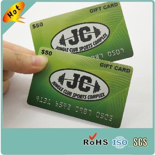 Custom Competitive Price PVC Plastic Discount Cards Printing