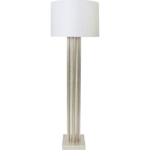 American light luxury retro multi-tube linen lampshade floor lamp soft decoration custom shop villa model house floor lamp