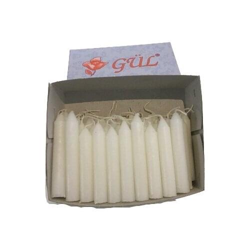 Rose Candle White Candle 40'LI(10CM) candles and scents свечи и ароматы velas y aromas