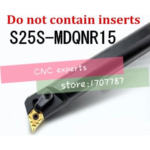 S25S-MDQNR15 25mm Lathe Cutting Tools CNC Turning Tool Lathe Machine Tools Internal Metal Lathe Tool Boring Bar Type MDQNR/L