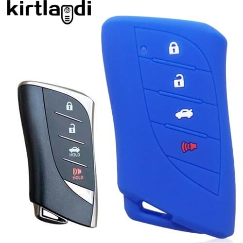 Silicone Remote Key Case Fob Cover for Lexus ES UX NX UX250 UX260 ES350 ES200 ES300h UX200 S200 4 Buttons Car Key Holder Case