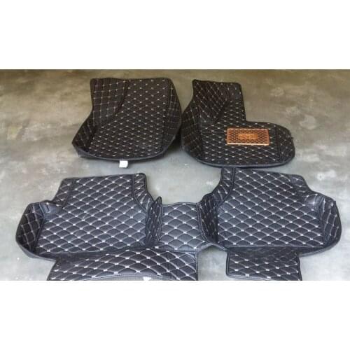 Special RHD Right Hand Drive Car Floor Mats for VW Tiguan Wholy Surrounded Five Seats No Odor Waterproof Non Slip Carpets