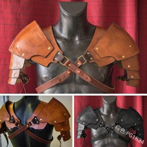 Medieval Viking Warrior Gladiator Samurai Battle Knight Pauldrons Shoulder Armor Renaissance Vintage Party props Cosplay