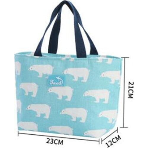 Lunch Bag For Women Funny Cartoon Kids Bento Cooler Bags Flamingo Thermal Breakfast Food Box Portable Picnic Travel